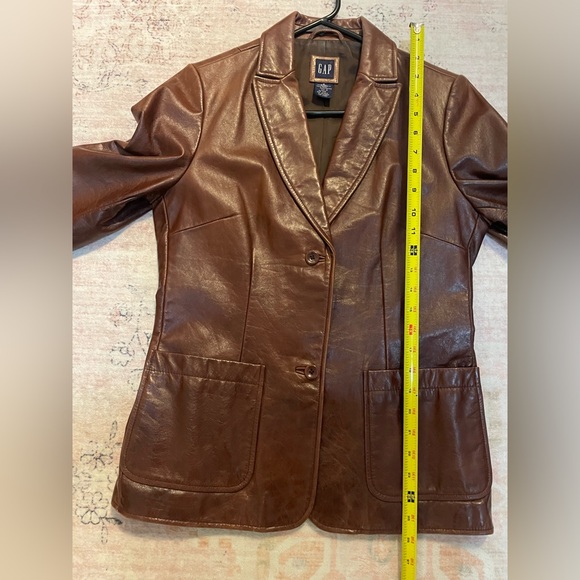 Gap vintage brown leather blazer, size small. Rachel Green jacket alternative - Picture 13 of 13